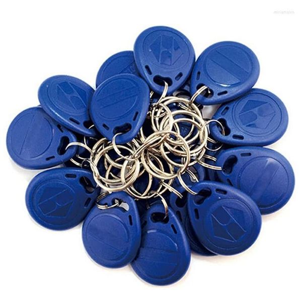 Porte-clés 50 PCS Inscriptible 125KHz RFID Porte-clés Proximité ID Carte Jeton Tag Réinscriptible T5577 Universel