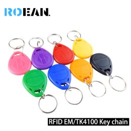 Keychains 50 stcs SMART CHIP RFID ID 125kHz ReadOnly Card Access Control KeyChain EM4100 Tag TK4100 Badge -token niet schrijfbaar