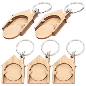 Porte-clés 5pcs Porte-clés Shopping Cart Jetons Cart Ring Removers