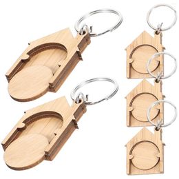 Keychains 5pcs Shopping Trolley Tokens Cart Portable Removers Key Ring