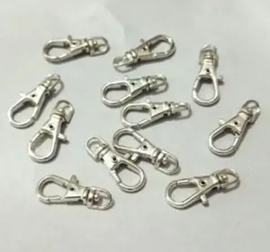 Sleutelhangers 60 stks/partij Metal Swivel Sluitingen Lanyard Karabijnhaak Kreeft Klauw Met Sleutelhanger Ringen Voor Sieraden Bevindingen Maken