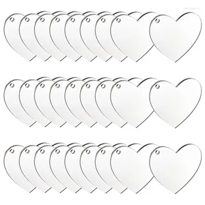 Porte-clés Acrylique Porte-clés Couverture 60 pcs de disque en forme de coeur adapté aux projets de vinyle de la Saint-Valentin DIY
