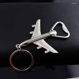 Porte-clés ouvre-bouteille d'avion porte-clés Portable 4 en 1 anneau porte-clés porte-clés en métal barre de bière outil griffe cadeau 218