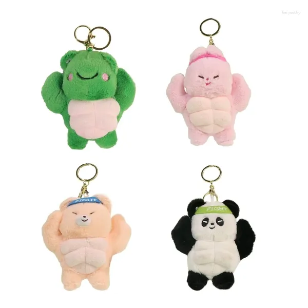 Porte-clés jouet animal, joli pendentif en peluche, poupées douces, cadeau pour enfants 264E