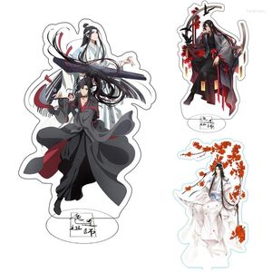 Sleutelhangers Anime Dao Zu Shi Acryl Stand Figuur Grootmeester Van Demonische Wei Wuxian Desktop Staande Plaat Decoratie Model Speelgoed Geschenken
