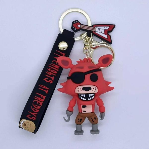 Porte-clés figurines de dessin animé Freddy Foxy Bonnie, poupée animale, pendentif, bijoux, accessoires, cadeau pour enfants