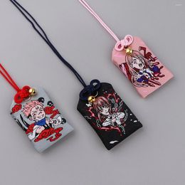 Sleutelhangers Anime Japans Gebed Borduren Omamori Bid Leuke Hanger Sleutelhanger Bescherming Charm Lucky Amulet