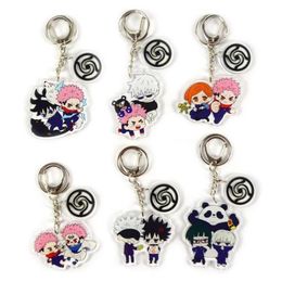 Llaveros Anime Jujutsu Kaisen Kugisaki Gojo Satoru Nobara Bolsa Delicadeza Colgante Acrílico Llavero Decoración Accesorio Llavero233k