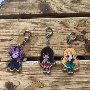 Keychains Anime Keychain Ib Mary en Garry Acryl Keyring -riem Figuur 9.5x12cm