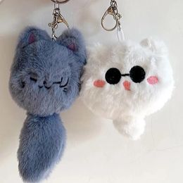 Keychains Anime Satoru Gojo Geto Suguru Cosplay Key Chain Gevulde schattige pluche poppentas Paarhanglijstjes Geschenkaccessoires