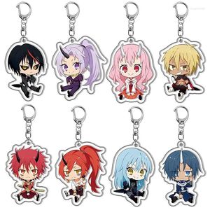 Sleutelhangers Anime That Time I Got Reincarnated As A Slime Sleutelhanger Schattig Rimuru Tempest Figuren Hanger Autosleutelhanger Tas Accessoires Sieraden