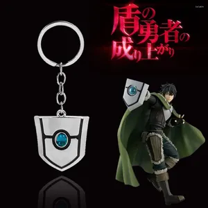 Keychains Anime The Rising of Shield Hero Keychain Naofumi Iwatani Pendant Keyring voor mannen Cosplay sieraden