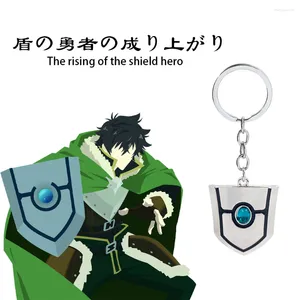 Keychains Anime The Rising of Shield Hero Keychain Metal Pendant Key Ring For Women Men Party Gift Sieraden