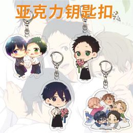 Sleutelhangers Anime Tsurune: Tsunagari Geen Issha Acryl Sleutelhanger Cartoon Figuur Narumiya Minato Takehaya Seiya Cosplay Sleutelhanger Leuke Ornament