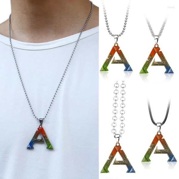 Porte-clés Ark Survival Evolved Porte-clés Pendentif Collier Lettre colorée Porte-clés Chaveiro Porte-clés de voiture Porte-clés Souvenir Jeu Bijoux