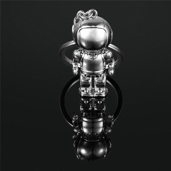 Porte-clés Astronaut Space Robot Laiton Porte-clés Pendentif Hommes Voiture Taille Boucle Suspendue Cuivre Porte-clés Bague Charme Accessoires Ami CadeauKeych