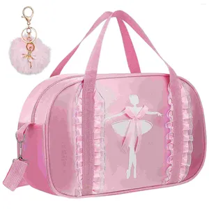 Porte-clés Sac de danse de ballet Tutu Robe Sac à main Princesse Bandoulière avec ange Porte-clés pour danseur