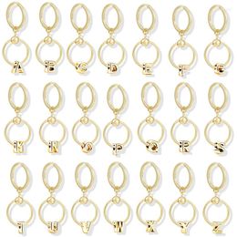 Porte-clés Baopon Gold Couleur Lettre Porte-clés A-Z Alphabet Anglais Porte-clés pour femmes hommes bijoux accessoires en gros offre spéciale