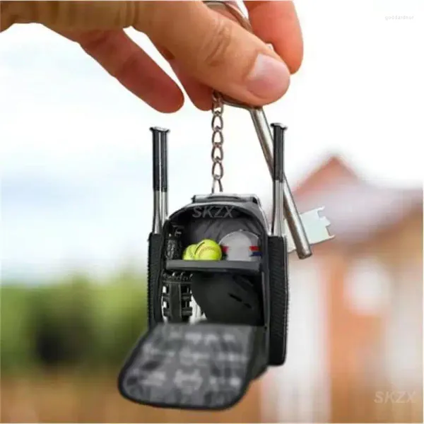 Porte-clés Baseball Sac à dos Mode Portable Pendentif Bijoux Acrylique Belle Universal Key Chain Santé Beauté Mini Petit