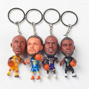 Porte-clés Basketball Porte-clés Star Idol Nom Porte-clés Match Ball Pendentif pour sac Sport Football Fans Chaîne Hommes Femmes