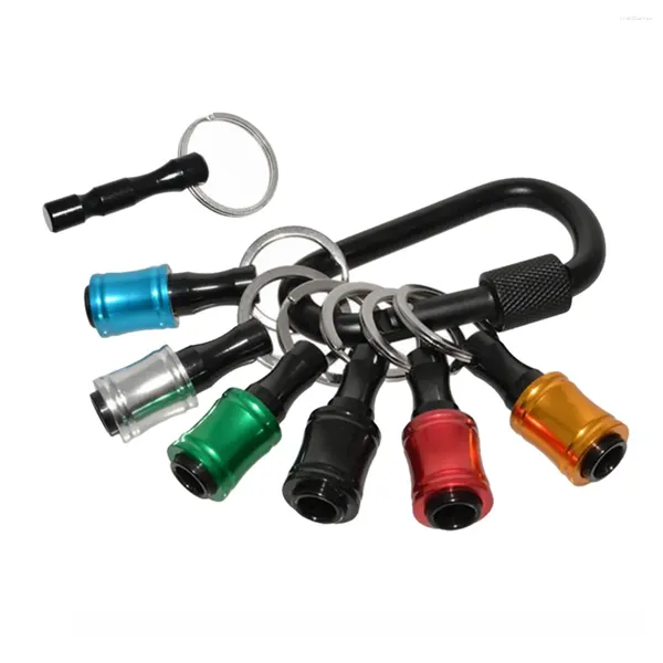 Keychains Bit Holder 1/4 pouce Hex Bits Bits Extension Bar Bar Keychain Vis Adaptateur Force avec poteau masculin