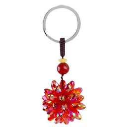 Keychains Boutique auto ornamenten kristallen bal handgemaakte ambachten Lucky Key Bag hanger sleutelhanger