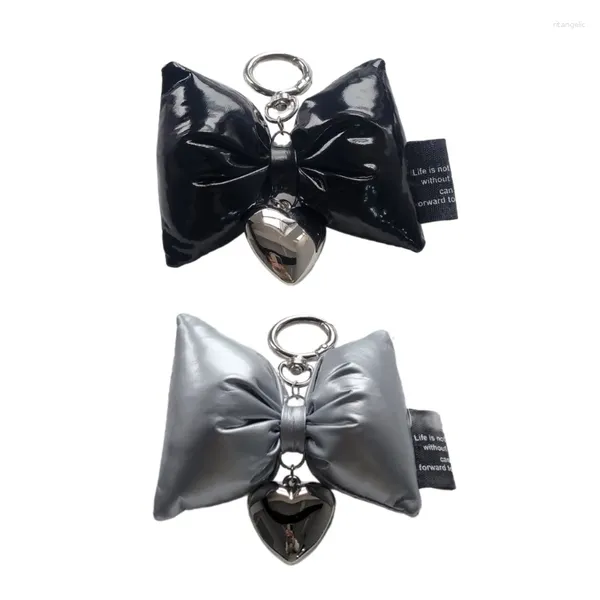Keychains Bowknot Heart Store Cell Strap Telephed Phone Boquitable Parno desmontable Hecho a mano para bolsas de billetera