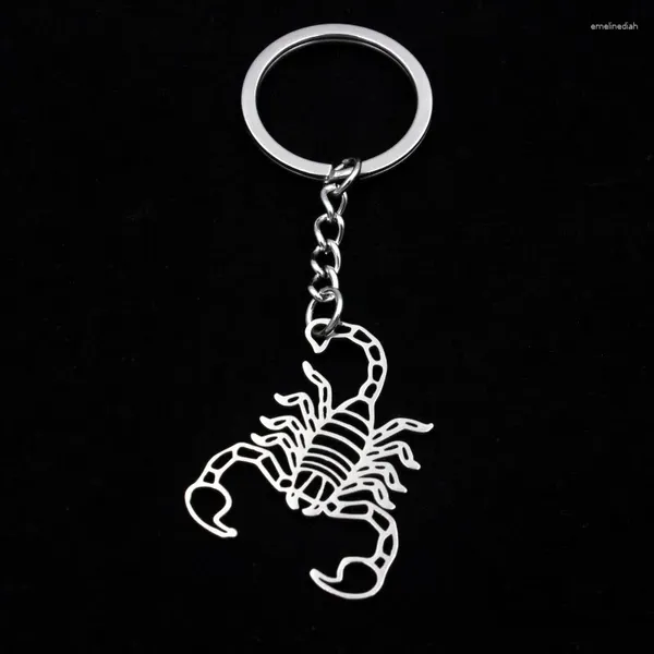 Keychains Boy's Men's's's Carnet en acier inoxydable clés clés clés Scorpion pour femmes