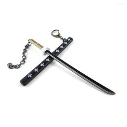 Keychains BSARAI One Piece Roronoa Zoro Sandaionikitsu Shuusui Tashigi Trafalgar Law 16cm/6.3in 'Cosplay Sword Model Key Chain Ring