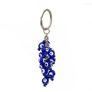 Keychains BX0C Classic Evil Eye Keychain Car Good Luck Lucky Charm Protection Diy Key Chains