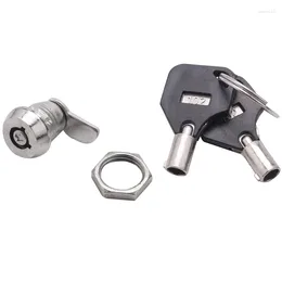 Keychains Door Gabinet Quarter giro de seguridad Tubular Lock W Keys