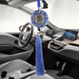 Porte-clés voiture accessoire guérison Orgone pendentif Auto rétroviseur Reiki Chakra miroir pendentifs Long gland décoration ornements