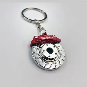 Keychains Carde Clé Pendant Pendre Keychain Multi-couleur Rotation de roue métallique Disque Disque Disc
