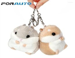 Keychains Car Key Ring Auto Interior Accessoires Keychain Belle chaîne en peluche Jouets Decoration Animal Dolls Courte