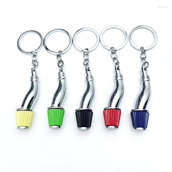 Porte-clés voiture porte-clés Neo Chrome filtre d'admission d'air conception porte-clés en alliage de Zinc tuyau pendentif JDM porte-clés passionnés S640