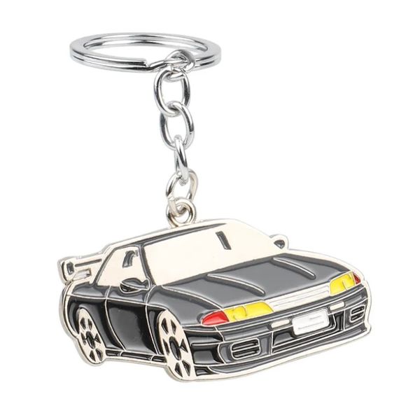 Porte-clés en forme de voiture, porte-clés de course, cadeau double face, JDM NOS Turbo, modèle en métal, pendentif 236w