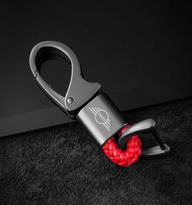 Keychains auto styling lederen metaal embleem sleutelring sleutelhanger voor mini cooper s f56 r56 r53 r50 accessoires met logo ring125049594322