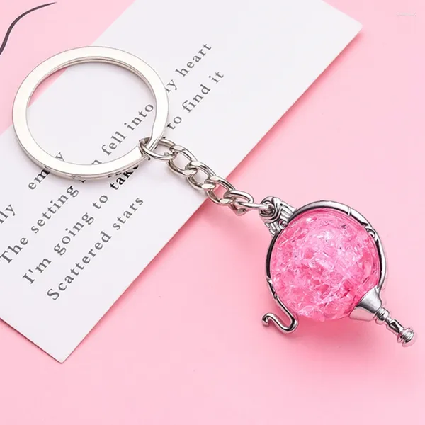 Porte-clés Catuni Heart Of Kandrakar Porte-clés Classique Rose Gemstone Bijoux Anime W.i.t.c.h.Pendentif Cosplay pour fille et femme, cadeau