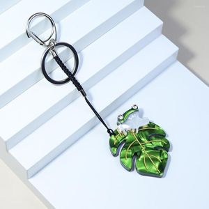 Keychains Charms Handmade Arcylic Animal Cross Keyring Frog Pendant roestvrijstalen sleutelhanger voor vrouwen Jeoodsly