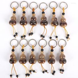 Porte-clés classique gourde porte-clés gracieux caractères chinois zodiaque calebasse porte-clés pendentif sac voiture porte-clés accessoires bijoux porte-bonheur