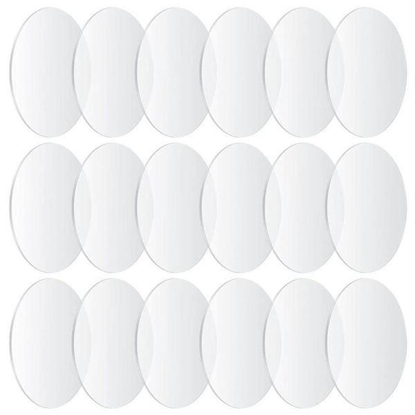 Llaveros Hojas de acrílico redondas transparentes 4 pulgadas Discos circulares Tableros Hojas en blanco Signos para marco de imagen Pintura DIY Crafts310T