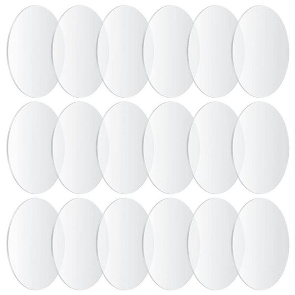 Llaveros Hojas de acrílico redondas transparentes 4 pulgadas Discos circulares Tableros Hojas en blanco Signos para marco de imagen Pintura DIY Crafts317S