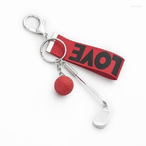 Porte-clés Club Golfeurs Porte-clés Sac Porte-clés De Voiture Mini Golll Pendentif En Métal Porte-clés Mix 30pcs / lot En Gros