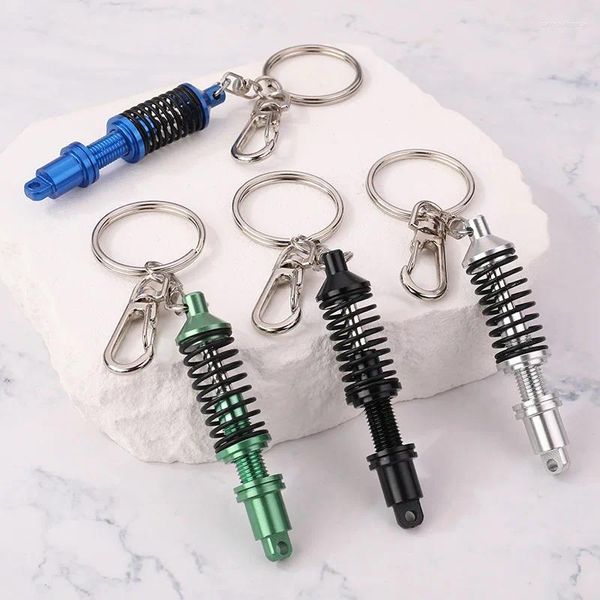 Keychains Coilover Keychain Spring Car Modèle Absorbeur Créatif Modèle Automobile Accessoires Cadre Cadeau