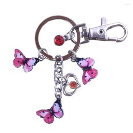 Porte-clés coloré papillon ethnique sac à main à la main sac à main porte-clés porte-clés glands bohême femmes fille bijoux cadeau BM025-036