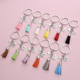 Keychains Colorful Star Pendant Keychain Key Chains For Women Men Key Keys DIY Bijoux faits à la main Cadeaux