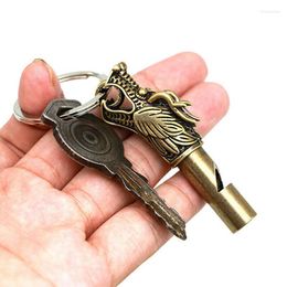 Keychains Copper Head Keychain Antiek Craft Key Chains Lobster Clasps Keyring Taille Buckle Brass Metal Vintage Car Holder Gift Miri22