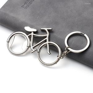 Porte-clés créatif vélo forme multifonctionnel métal porte-clés mode suspendu Portable extérieur décapsuleur cadeaux B349