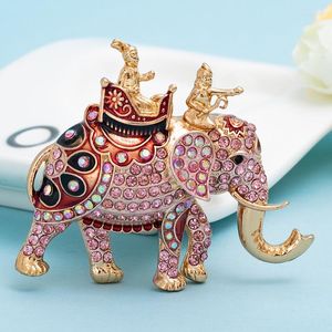 Llaveros creativos de elefante con diamantes de imitación de cristal, llaveros de animales bonitos, llavero con anilla para coche, colgante para bolso de mujer, joyería de moda