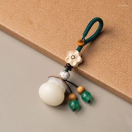 Porte-clés créatif fait à la main Bodhi, sac d'argent, breloque de téléphone, pendentif haut de gamme, porte-bonheur, cadeau suspendu.